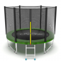 Батут с внешней сеткой и лестницей EVO Jump External 10ft (зелёный)